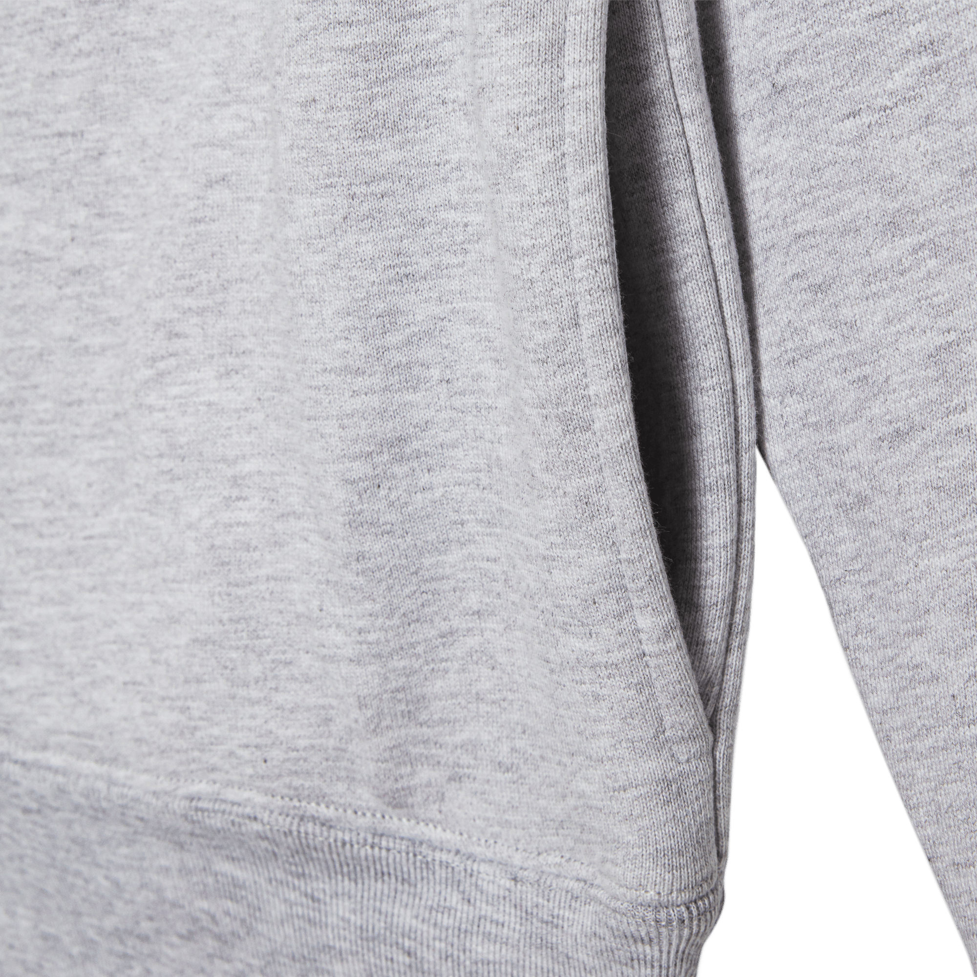 Heavyweight Organic Cotton Crewneck Sweatshirt with Side Pockets Classic Fit