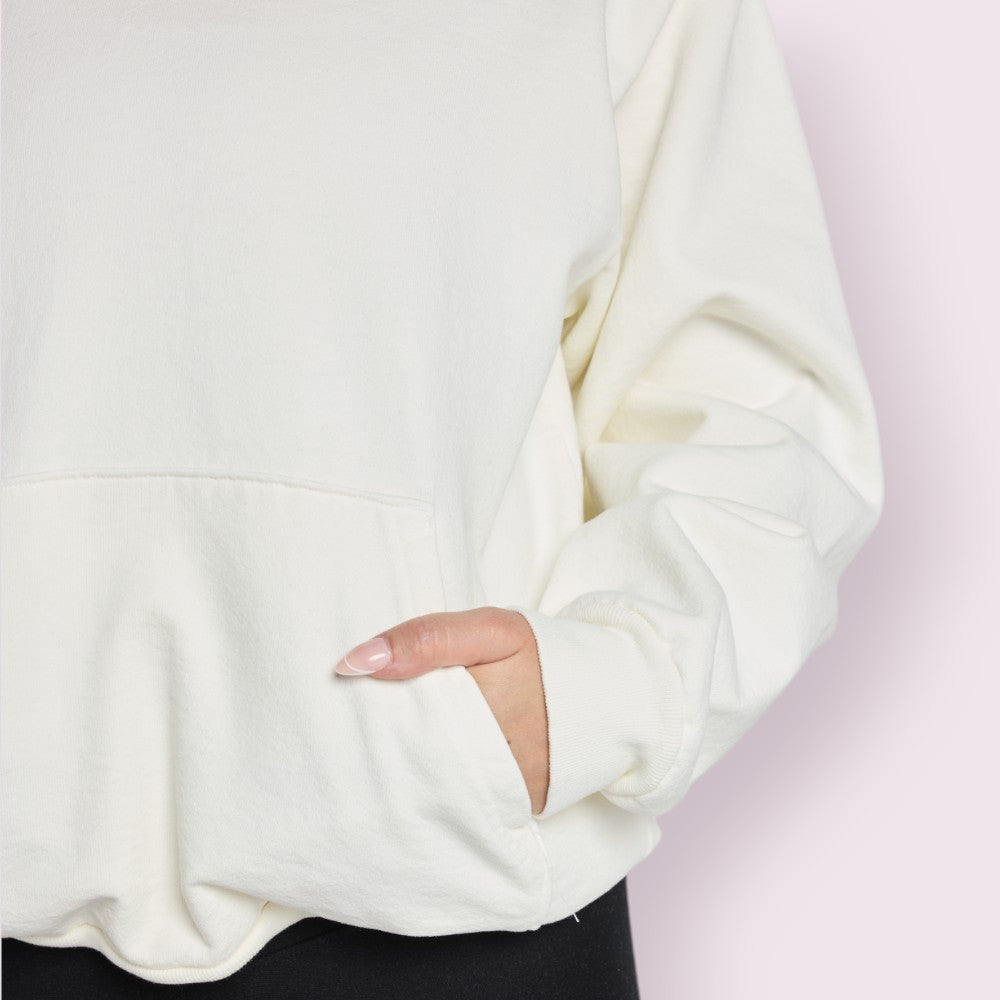 DOV Heavyweight Garment-Dyed Cotton Unisex Hoodie Shrink-Free Spacious Fit