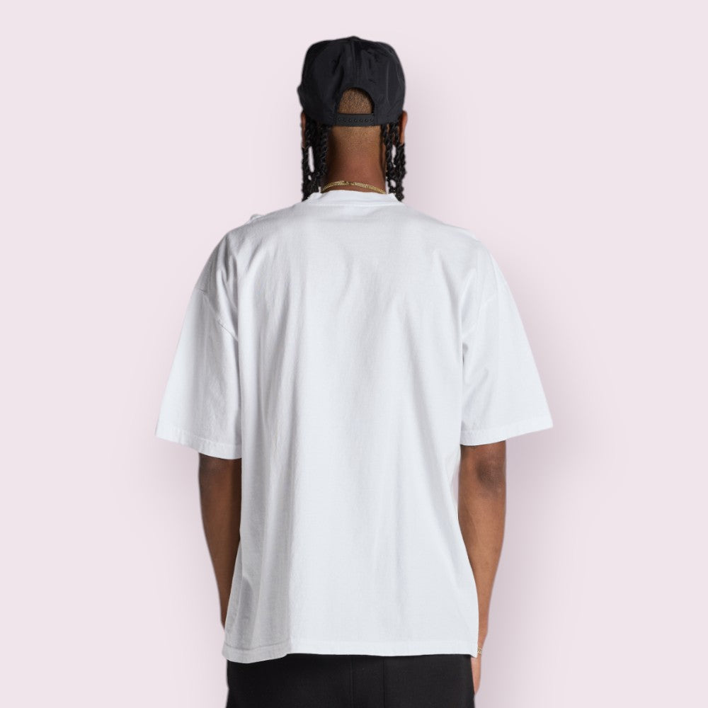 Unisex Heavyweight Garment-Dyed Cotton Tee High Rib Collar Shrink-Free