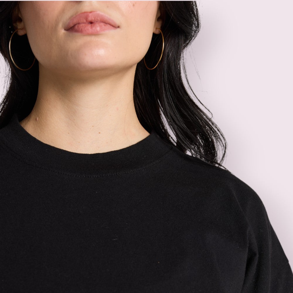 Unisex Heavyweight Garment-Dyed Cotton Tee High Rib Collar Shrink-Free