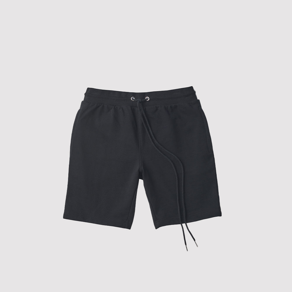 Diamond Max-Weight French Terry Shorts with Zipper Pockets Metal Drawcord