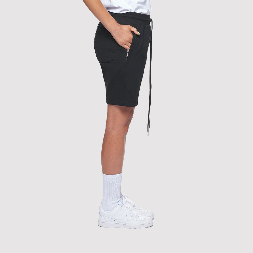 Diamond Max-Weight French Terry Shorts with Zipper Pockets Metal Drawcord