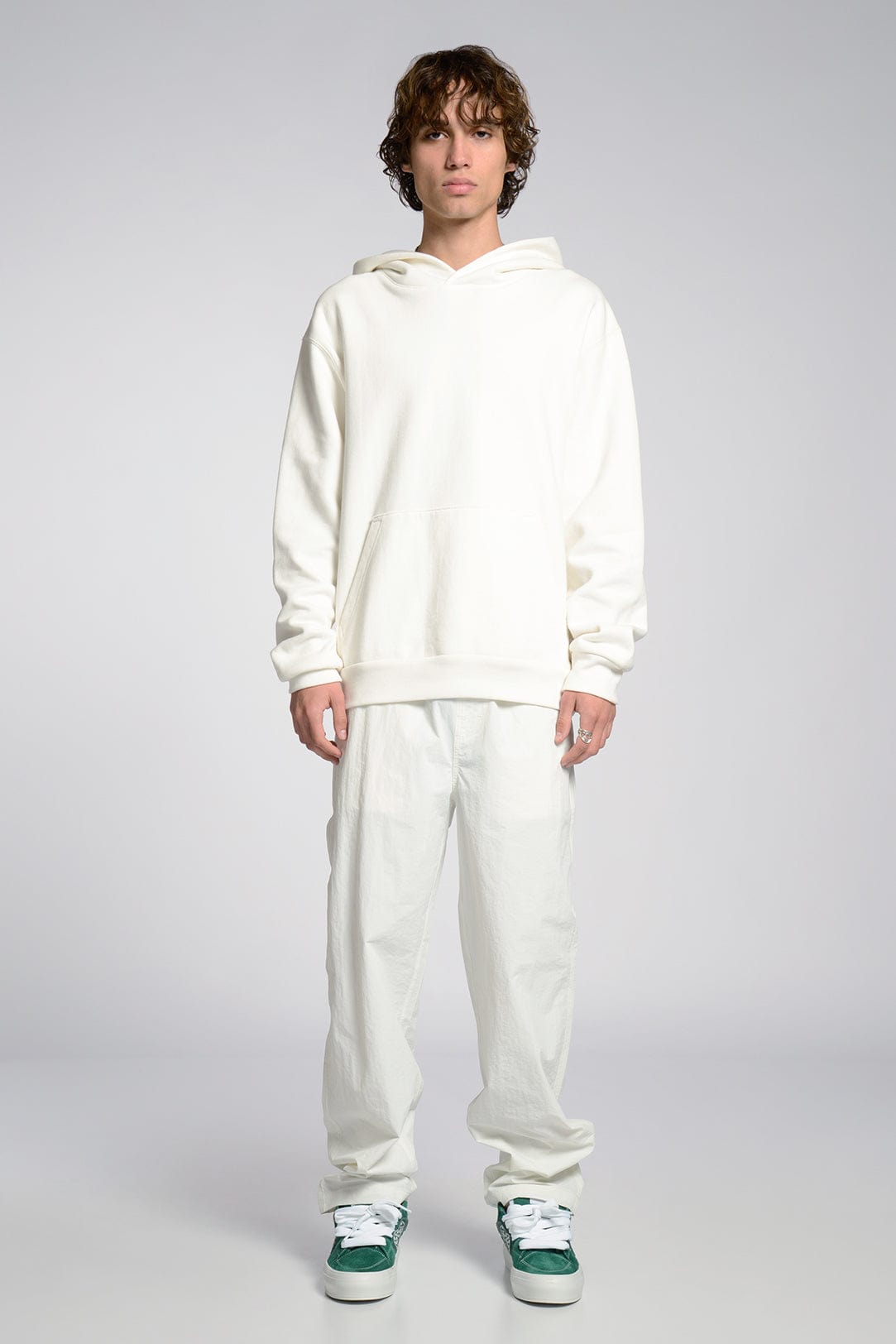 Lightweight Durable Nylon Warm-Up Pants with Elastic Waistband