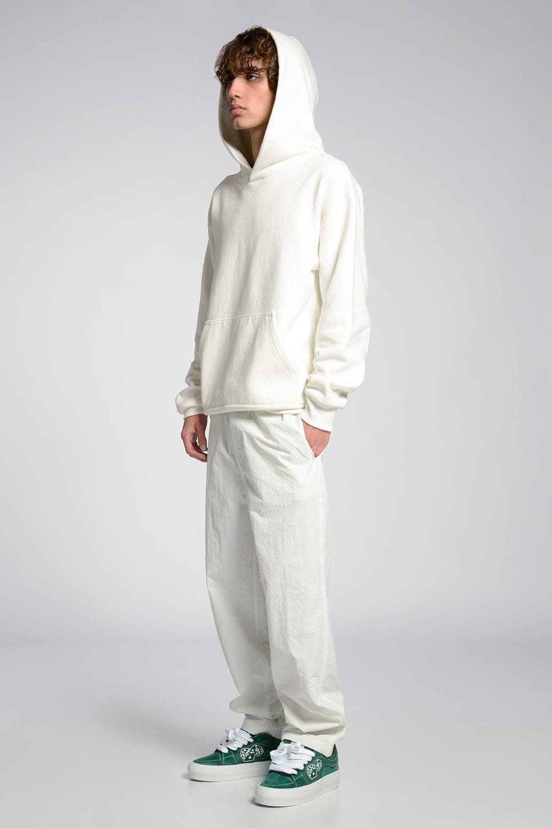 Lightweight Durable Nylon Warm-Up Pants with Elastic Waistband