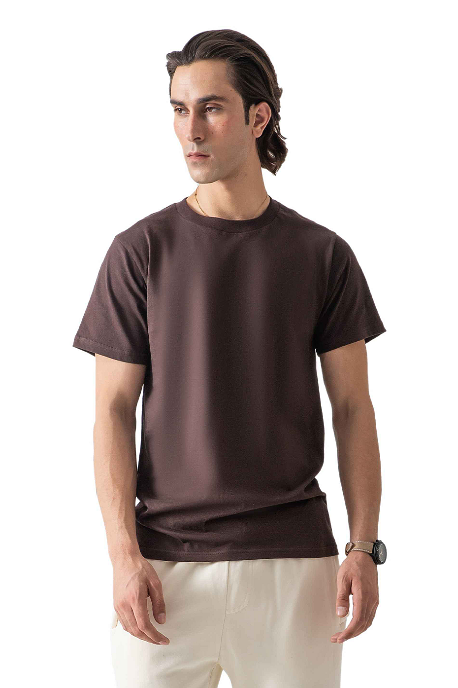 Premium Ringspun Cotton Crew Neck Short Sleeve Tee, Pre-Shrunk