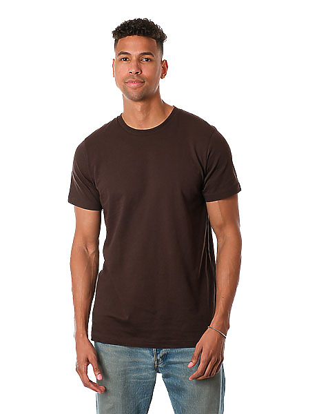 Premium Ringspun Cotton Crew Neck Short Sleeve Tee, Pre-Shrunk