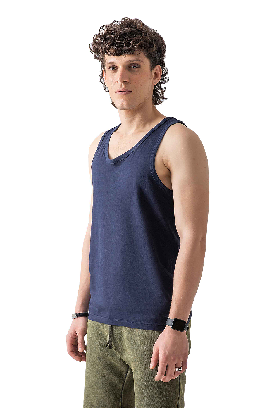 Premium Ring-Spun Combed Cotton Tank Top Breathable Durable Preshrunk Staple