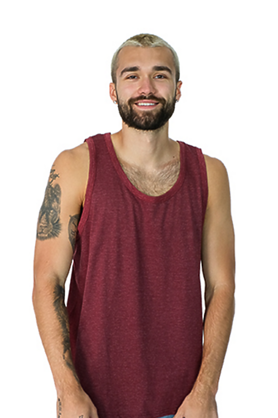 Premium Heather Tank Top - Lightweight Cotton-Poly Blend, Relaxed Fit