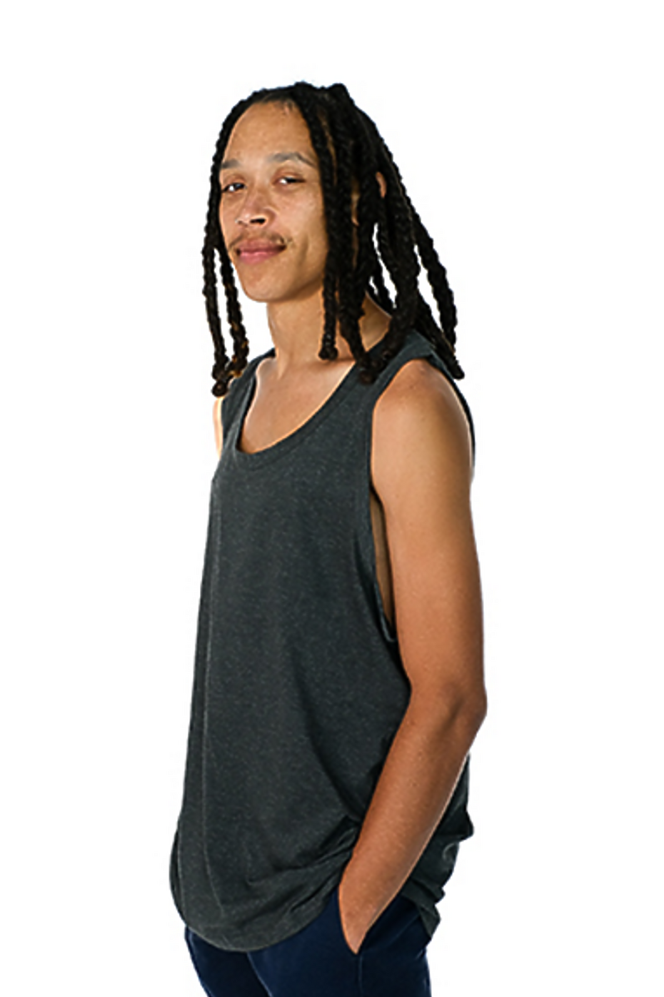 Premium Heather Tank Top - Lightweight Cotton-Poly Blend, Relaxed Fit