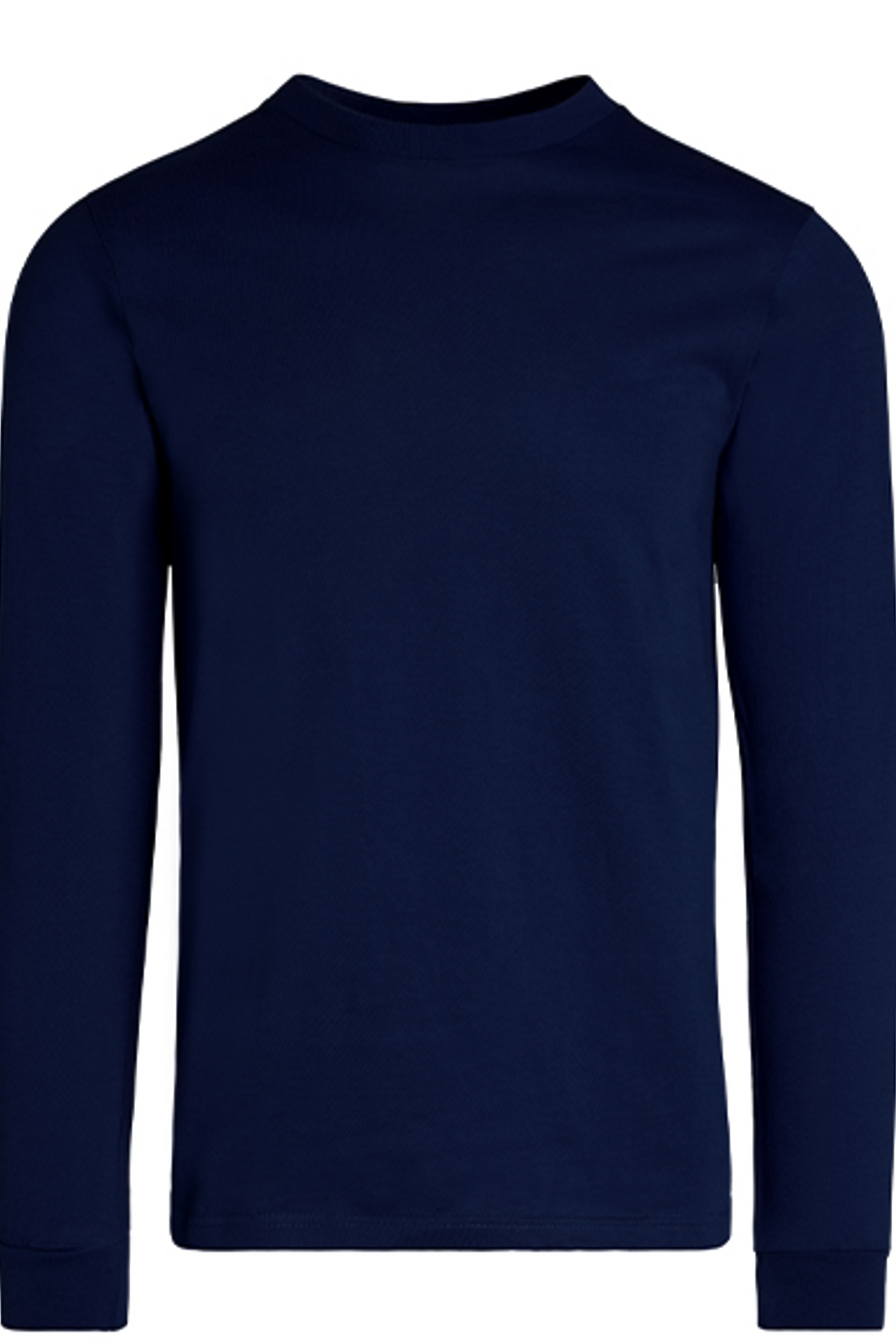 Premium Long Sleeve Crew Neck Tee 100% Ringspun Combed Cotton
