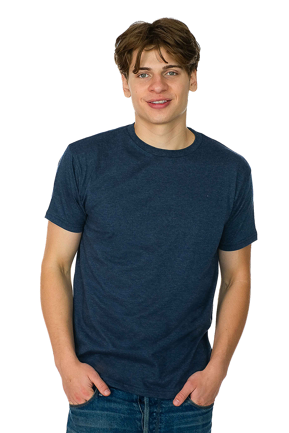 Classic Short Sleeve Heather Tee 60% Cotton 40% Polyester