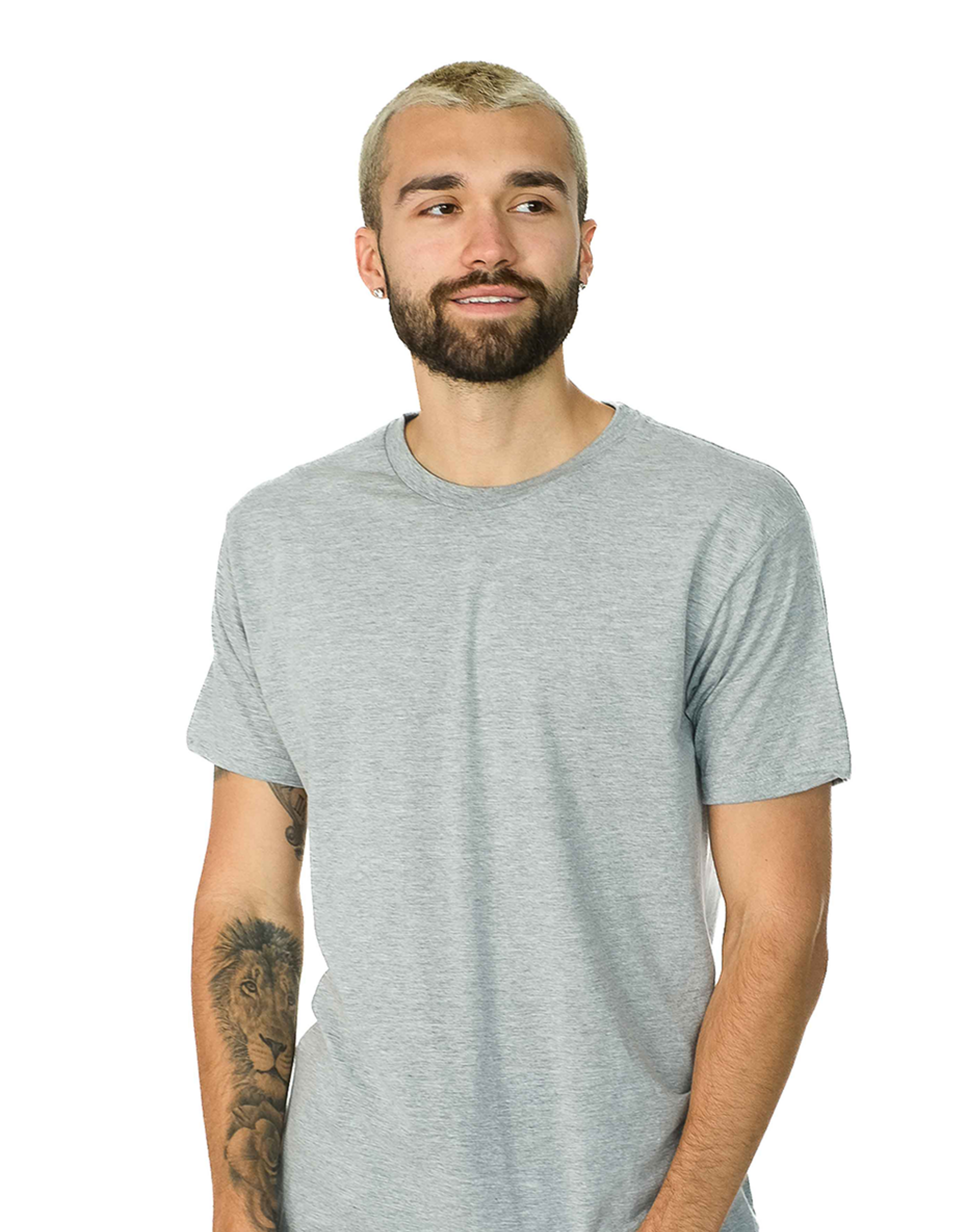 Classic Short Sleeve Heather Tee 60% Cotton 40% Polyester