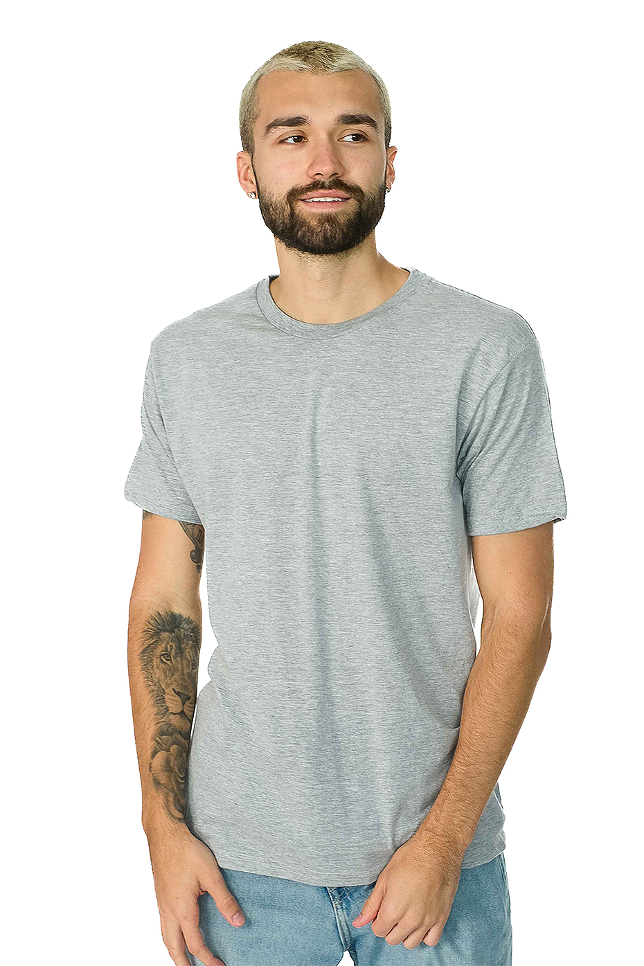 Classic Short Sleeve Heather Tee 60% Cotton 40% Polyester