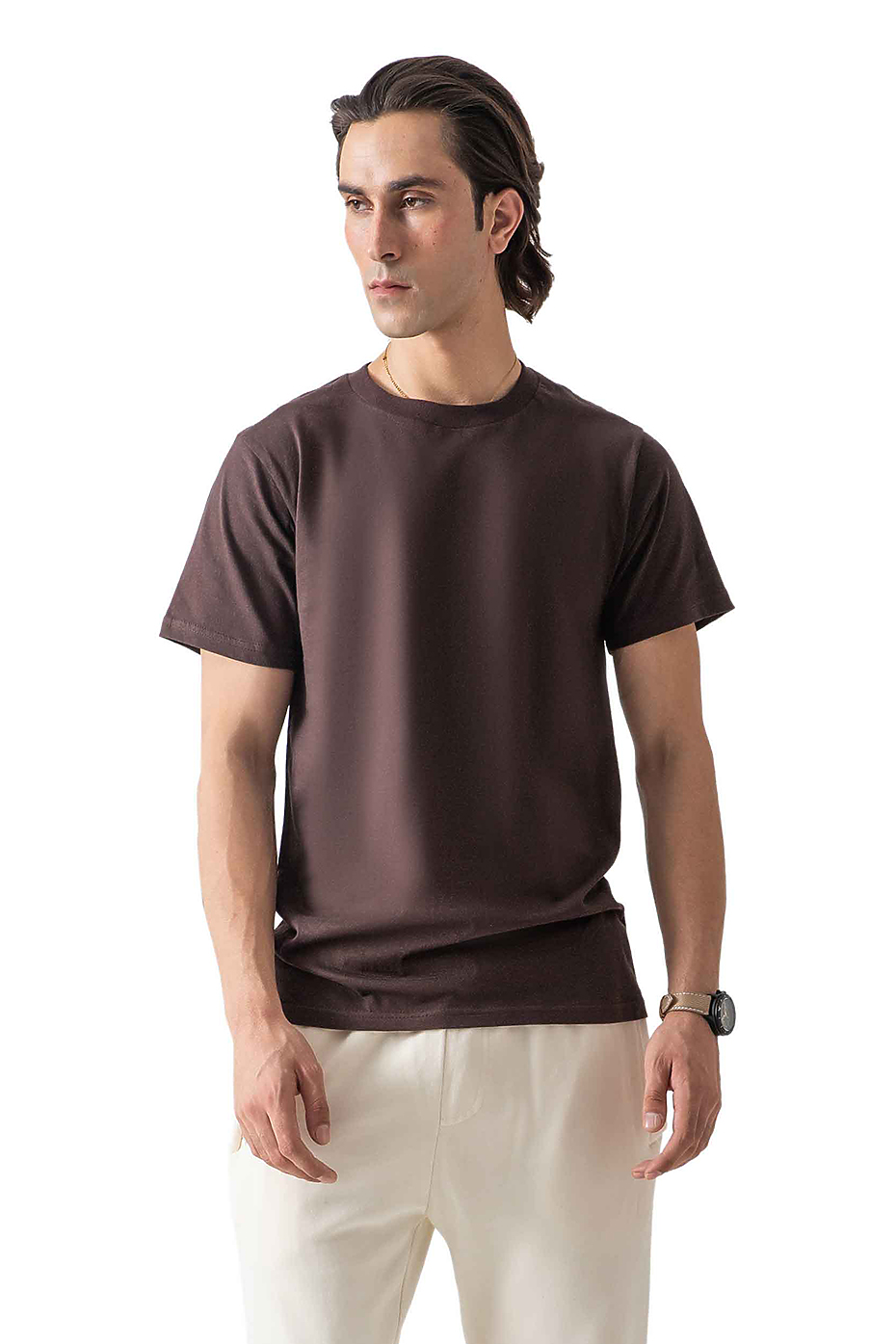Heavyweight Classic Short Sleeve Cotton T-Shirt Pre-Shrunk Durable