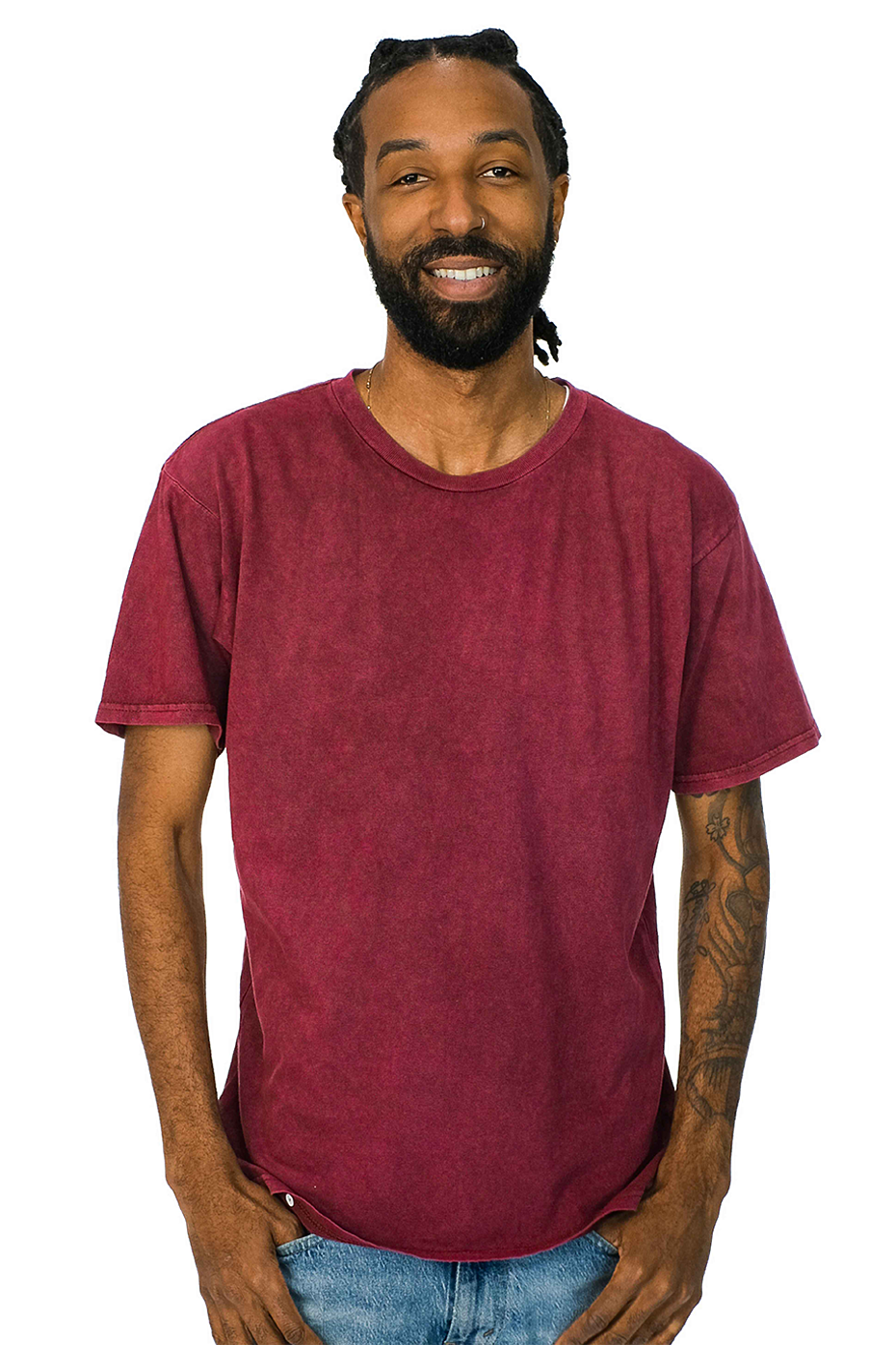 Vintage Mineral Washed 100% Cotton Pre-Shrunk Short-Sleeve T-Shirt
