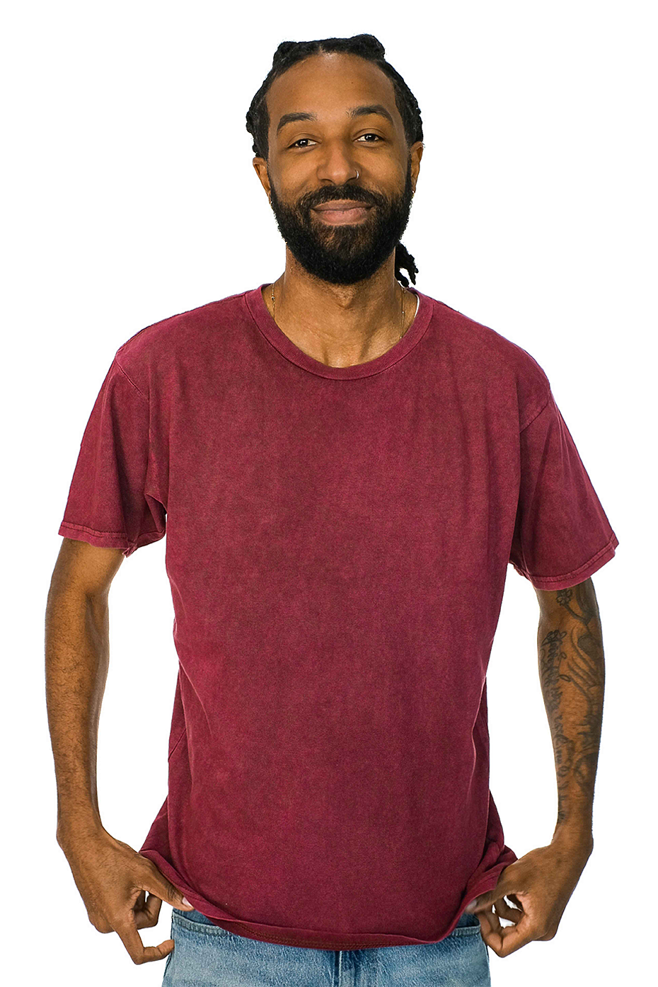 Vintage Mineral Washed 100% Cotton Pre-Shrunk Short-Sleeve T-Shirt