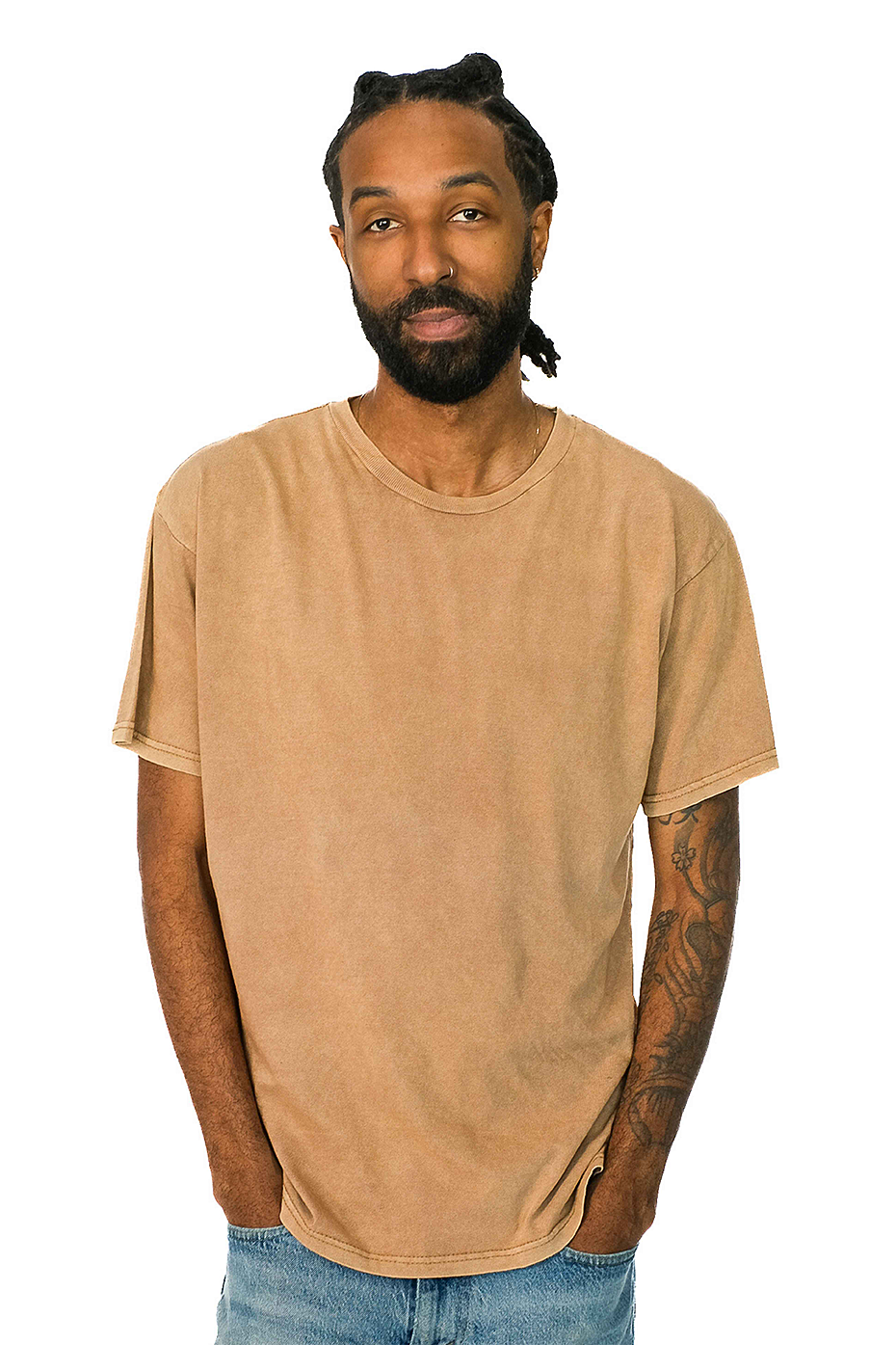 Vintage Mineral Washed 100% Cotton Pre-Shrunk Short-Sleeve T-Shirt