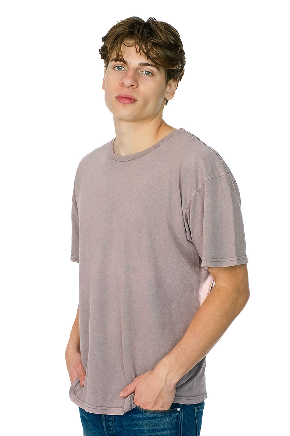 Vintage Mineral Washed 100% Cotton Pre-Shrunk Short-Sleeve T-Shirt