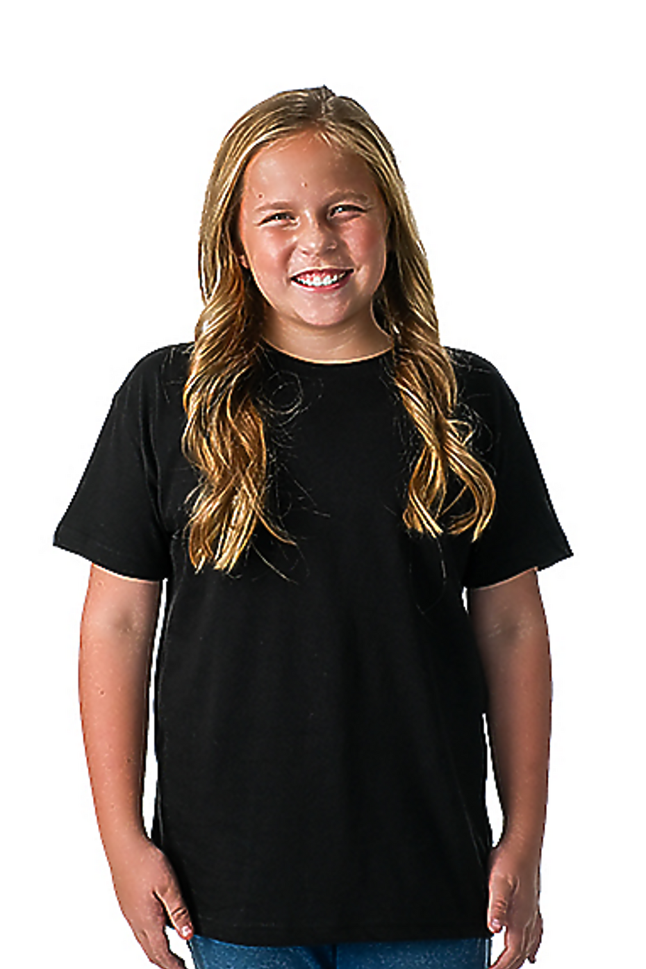 Youth Premium Soft Combed Cotton Short Sleeve T-Shirt for Bulk Customization