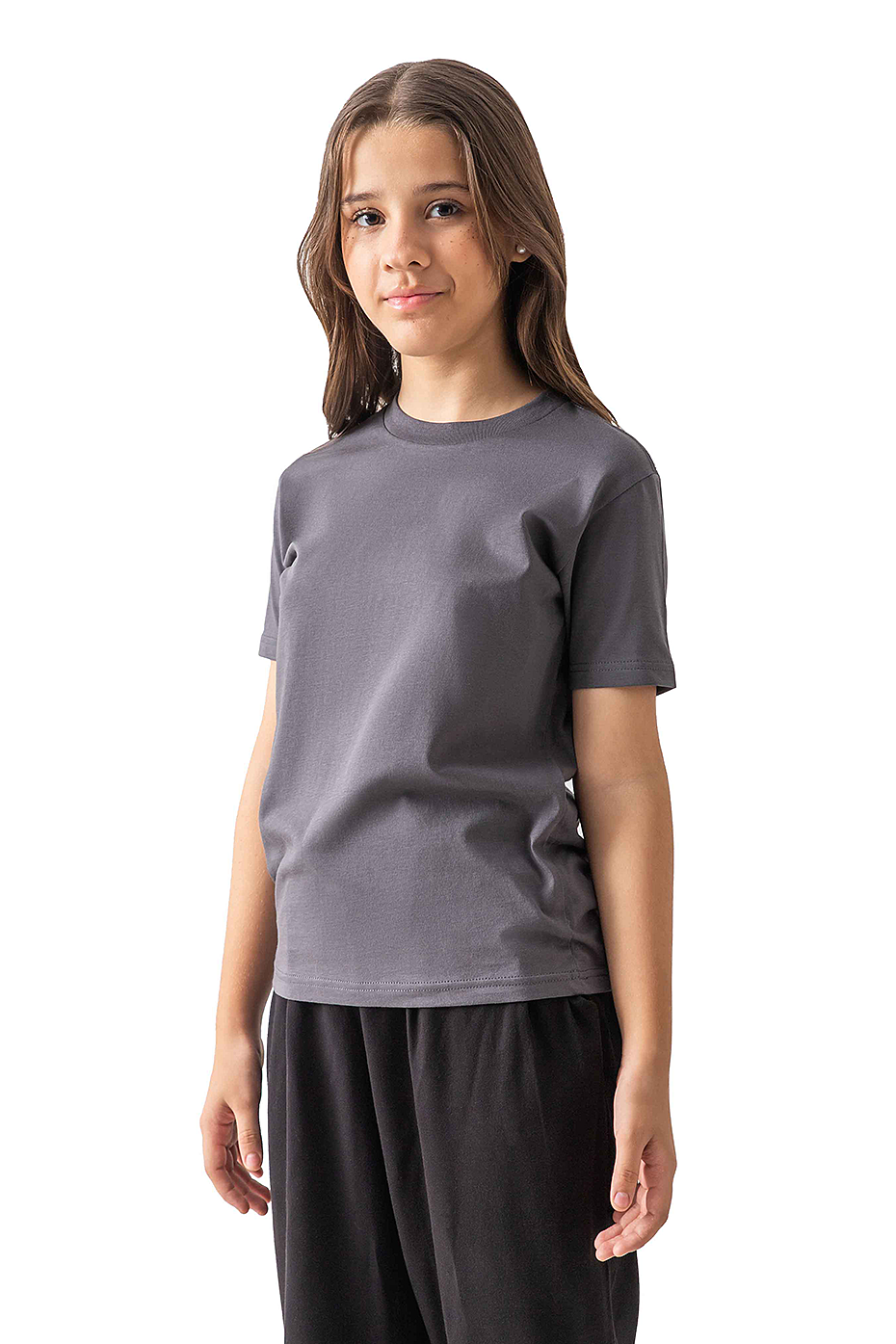 Youth Premium Soft Combed Cotton Short Sleeve T-Shirt for Bulk Customization