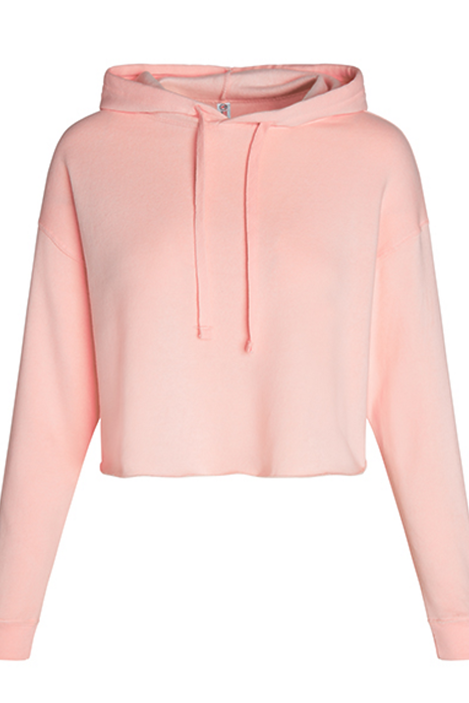 Women's Cropped Terry Fleece Hoodie 60% Cotton 40% Polyester