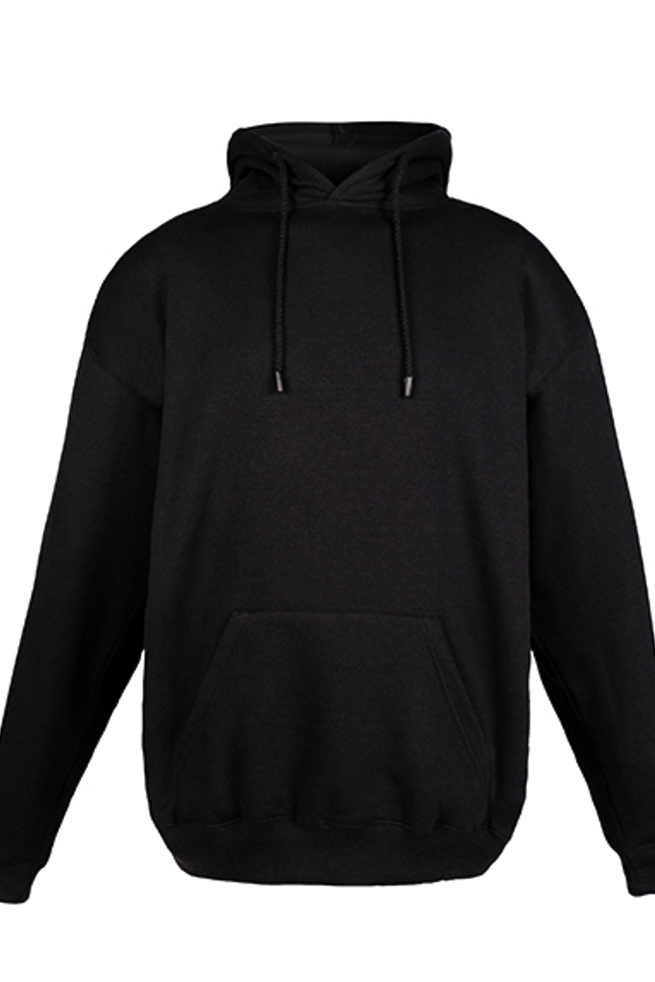 Recycled Cotton Blend Pullover Hoodie, Eco Fleece, Kangaroo Pocket