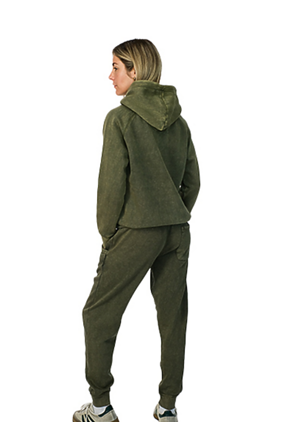 Vintage Mineral Washed Men's Jogger Pants - Soft Fleece Comfort