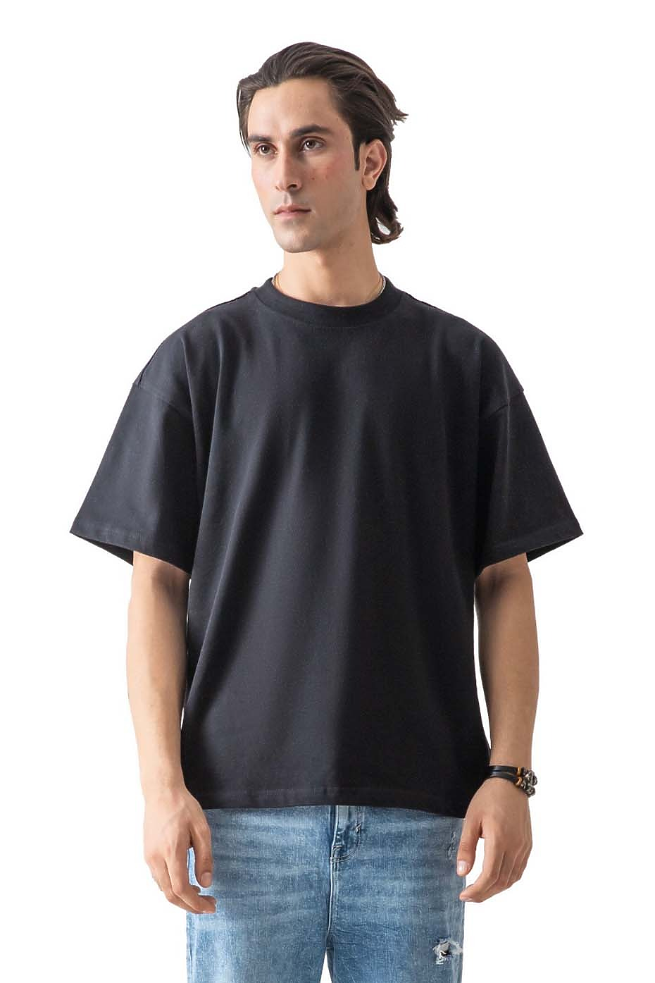 Oversized Short Sleeve Tee 100% Combed Cotton Vintage Wash