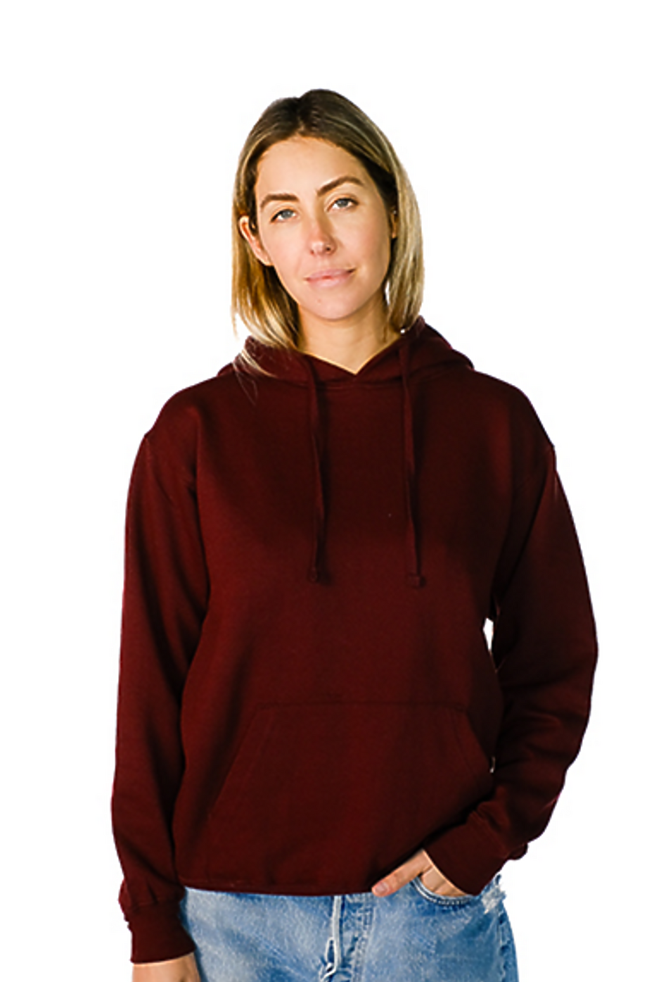 Unisex Classic Pullover Hoodie 55% Cotton 45% Polyester Fleece