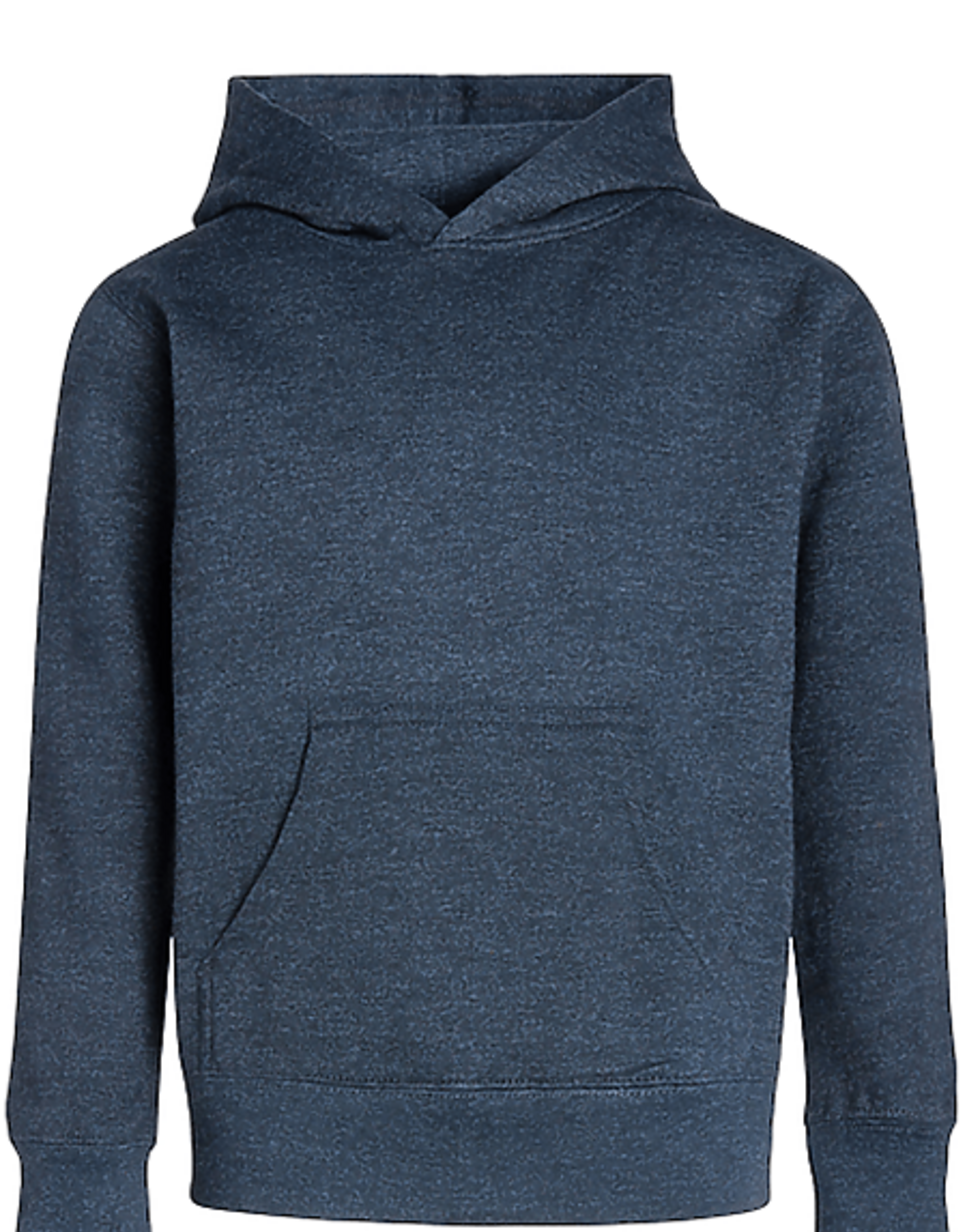 Youth Classic Pullover Hoodie Cotton-Poly Fleece Jersey-Lined Kangaroo Pocket