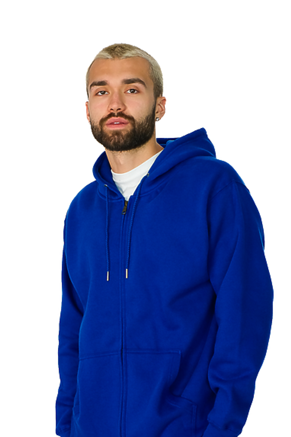 Premium Poly-Cotton Full-Zip Hoodie with YKK Zipper Multiple Colors