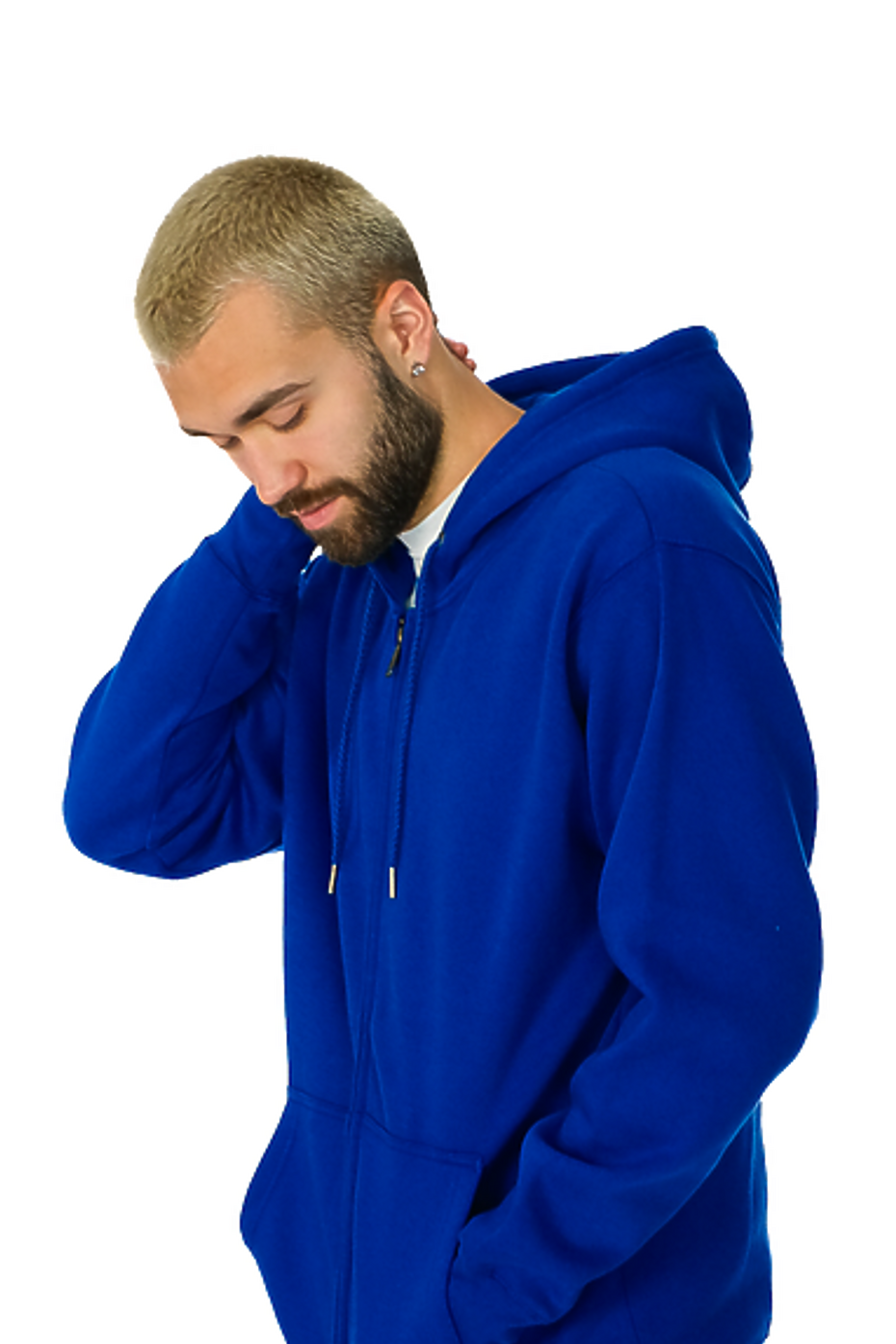 Premium Poly-Cotton Full-Zip Hoodie with YKK Zipper Multiple Colors