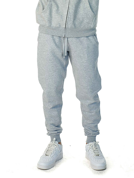 Premium Midweight Fleece Jogger Pants with Ribbed Waistband & Cuffs