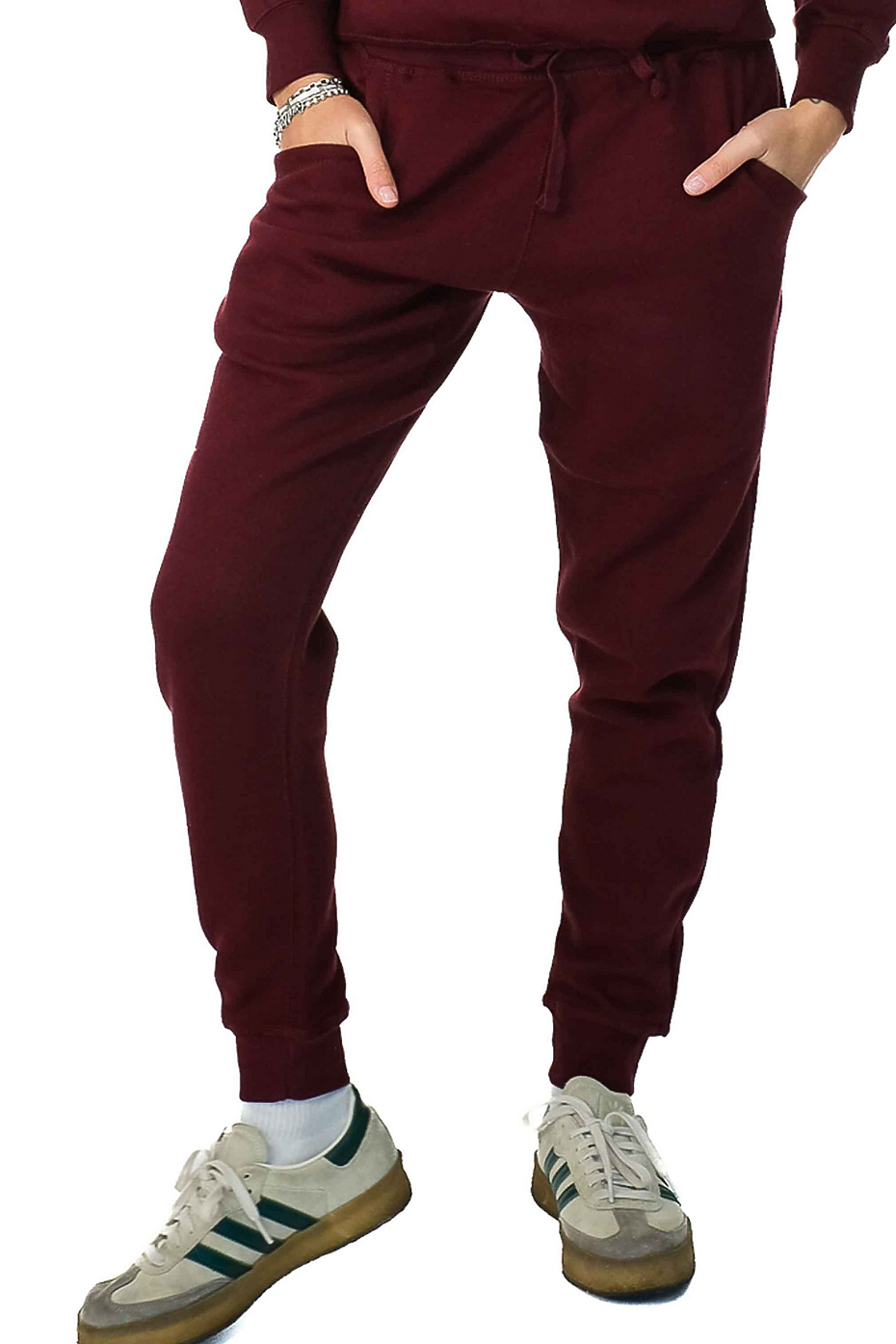 Premium Midweight Fleece Jogger Pants with Ribbed Waistband & Cuffs