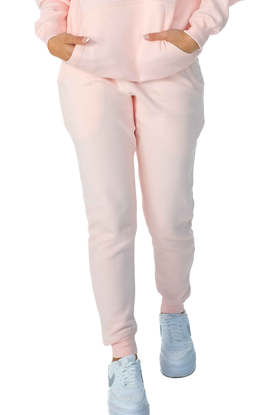 Premium Midweight Fleece Jogger Pants with Ribbed Waistband & Cuffs