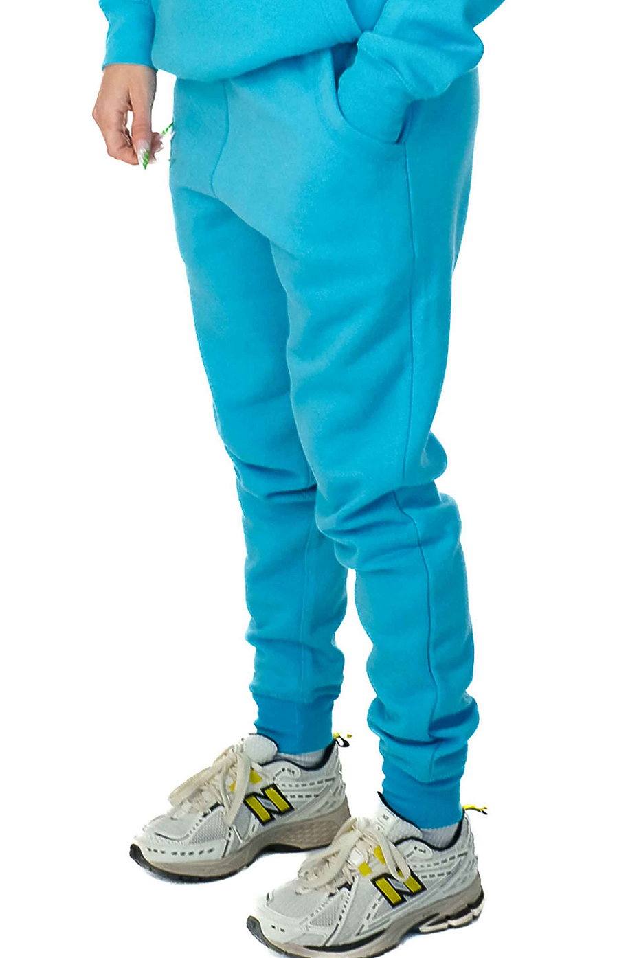 Premium Midweight Fleece Jogger Pants with Ribbed Waistband & Cuffs