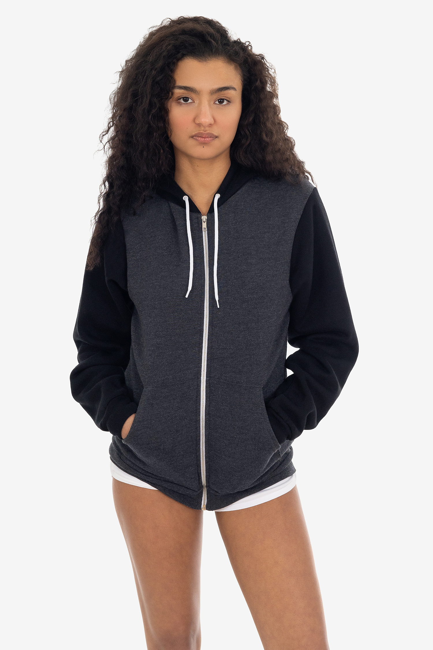 Premium Poly-Cotton Flex Fleece Full-Zip Unisex Hoodie - 8.2 oz Comfort