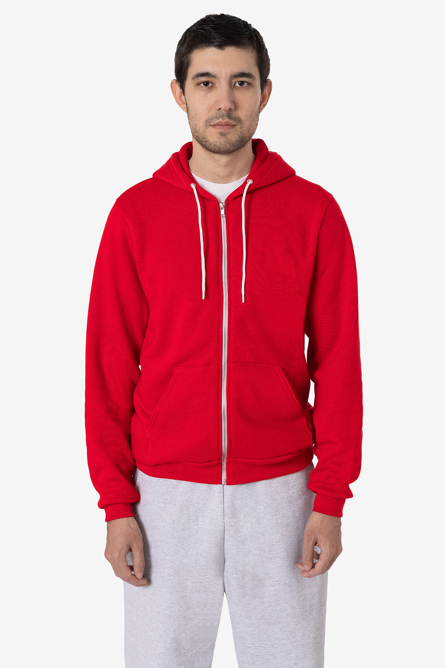 Premium Poly-Cotton Flex Fleece Full-Zip Unisex Hoodie - 8.2 oz Comfort