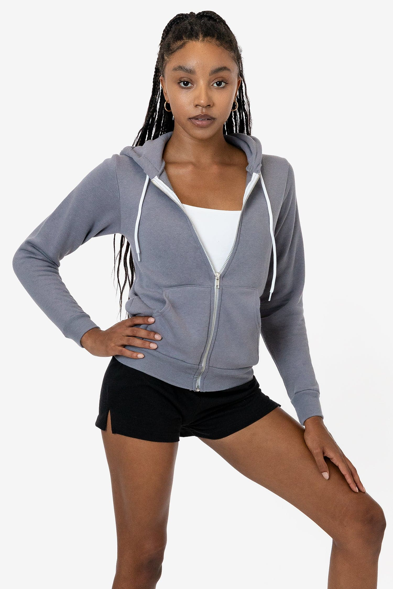 Premium Poly-Cotton Flex Fleece Full-Zip Unisex Hoodie - 8.2 oz Comfort