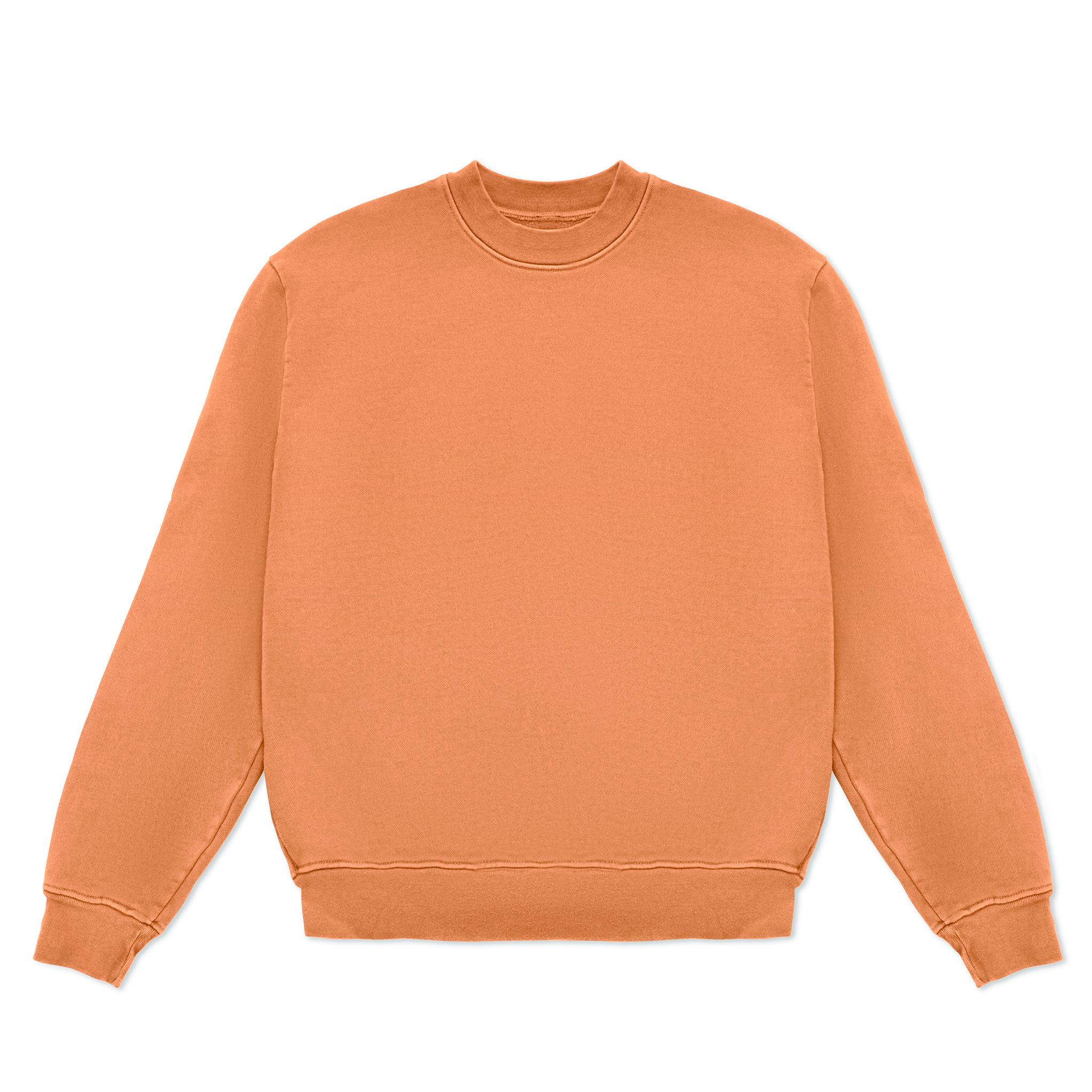 Premium 15oz Heavyweight Cotton Fleece Crewneck Sweatshirt - Oversized Drop Shoulder Design