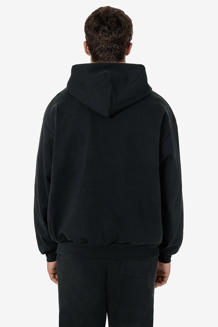 Premium Heavyweight 14oz Full-Zip Fleece Hoodie Loose Fit with Kangaroo Pocket