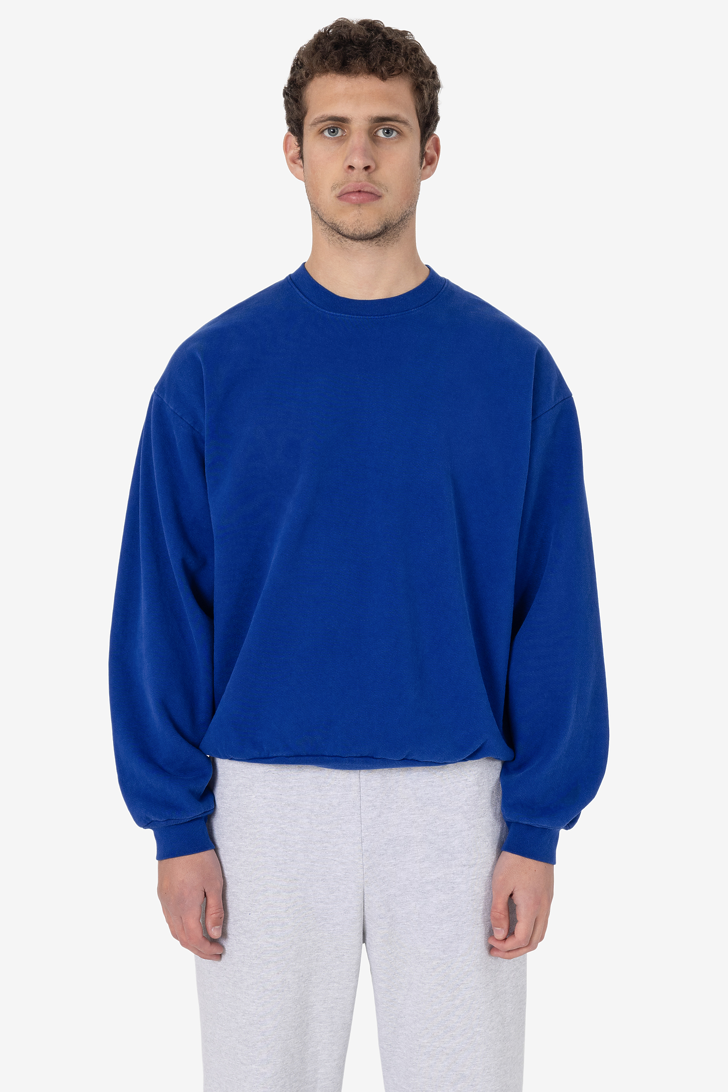 Luxurious 14oz Heavy Fleece Garment Dyed Crewneck Sweatshirt - Soft & Warm