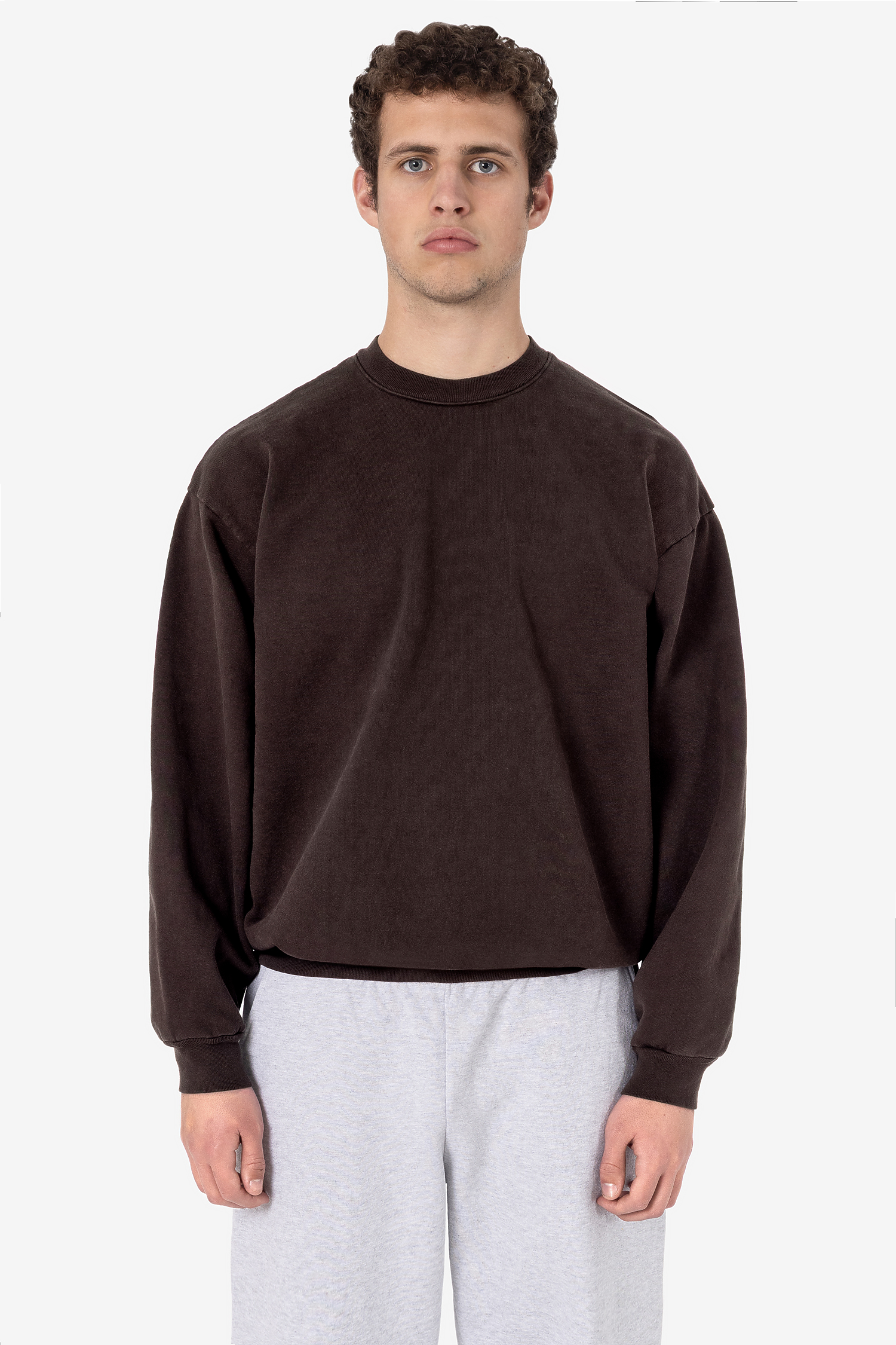 Luxurious 14oz Heavy Fleece Garment Dyed Crewneck Sweatshirt - Soft & Warm
