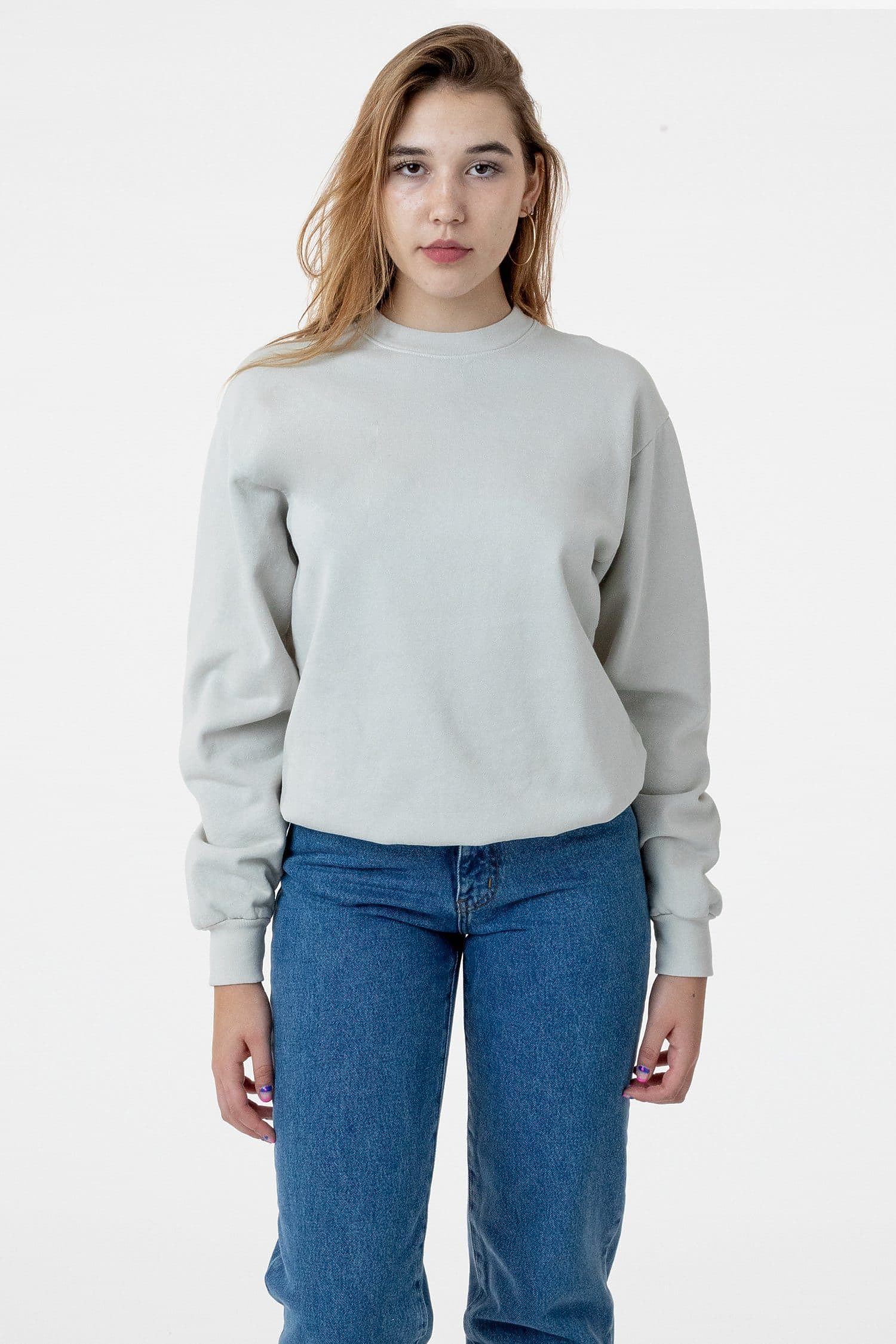 Luxurious 14oz Heavy Fleece Garment Dyed Crewneck Sweatshirt - Soft & Warm