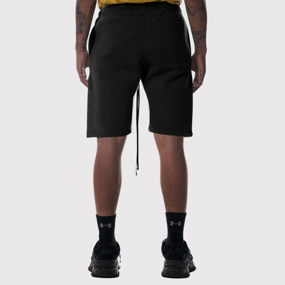 Heavyweight 3-End Fleece Drop-Crotch Combed Cotton Shorts with Drawcords