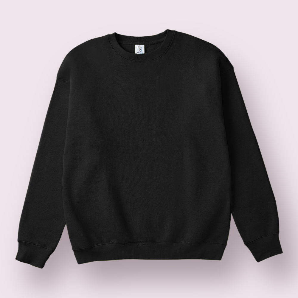 Heavyweight 3-End Fleece Unisex Crewneck Sweatshirt 80% Cotton Classic Fit
