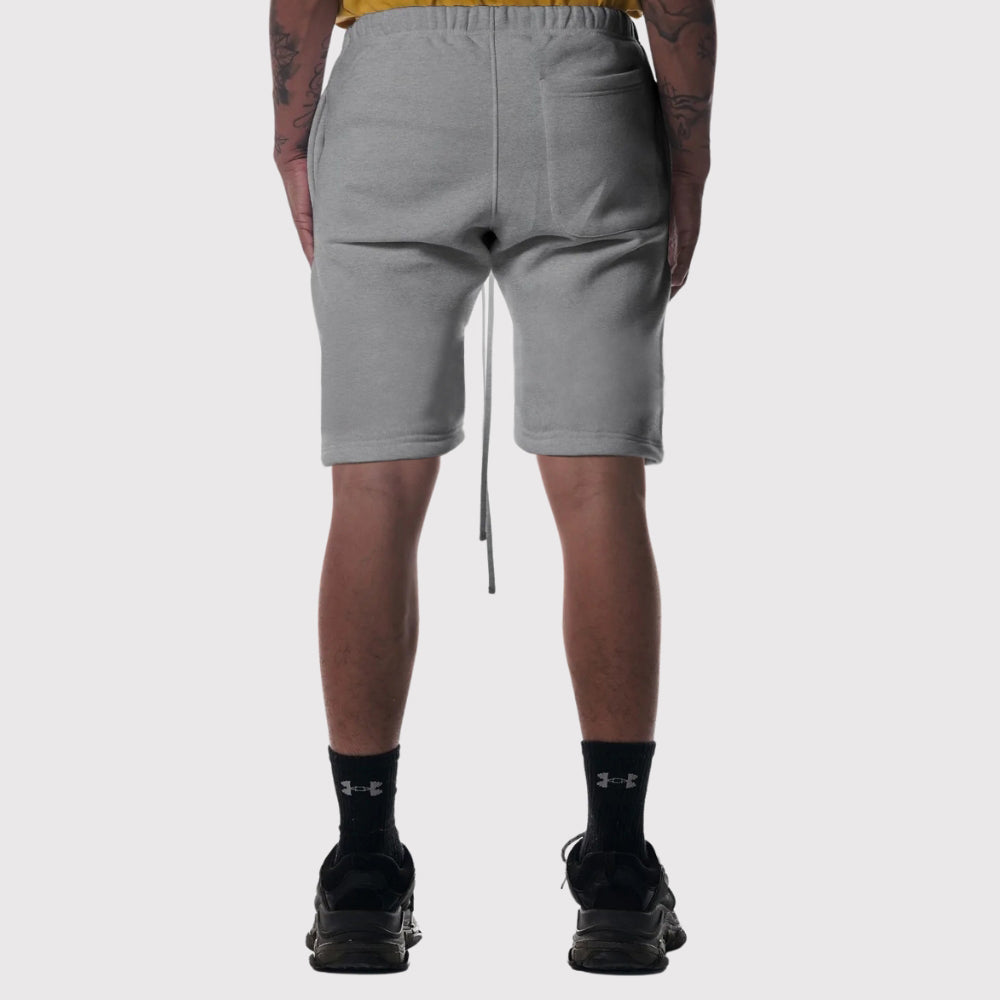 Heavyweight 3-End Fleece Drop-Crotch Combed Cotton Shorts with Drawcords