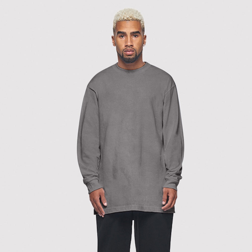 Luxe Diamond Weight 9oz Combed Cotton Long Sleeve Tee