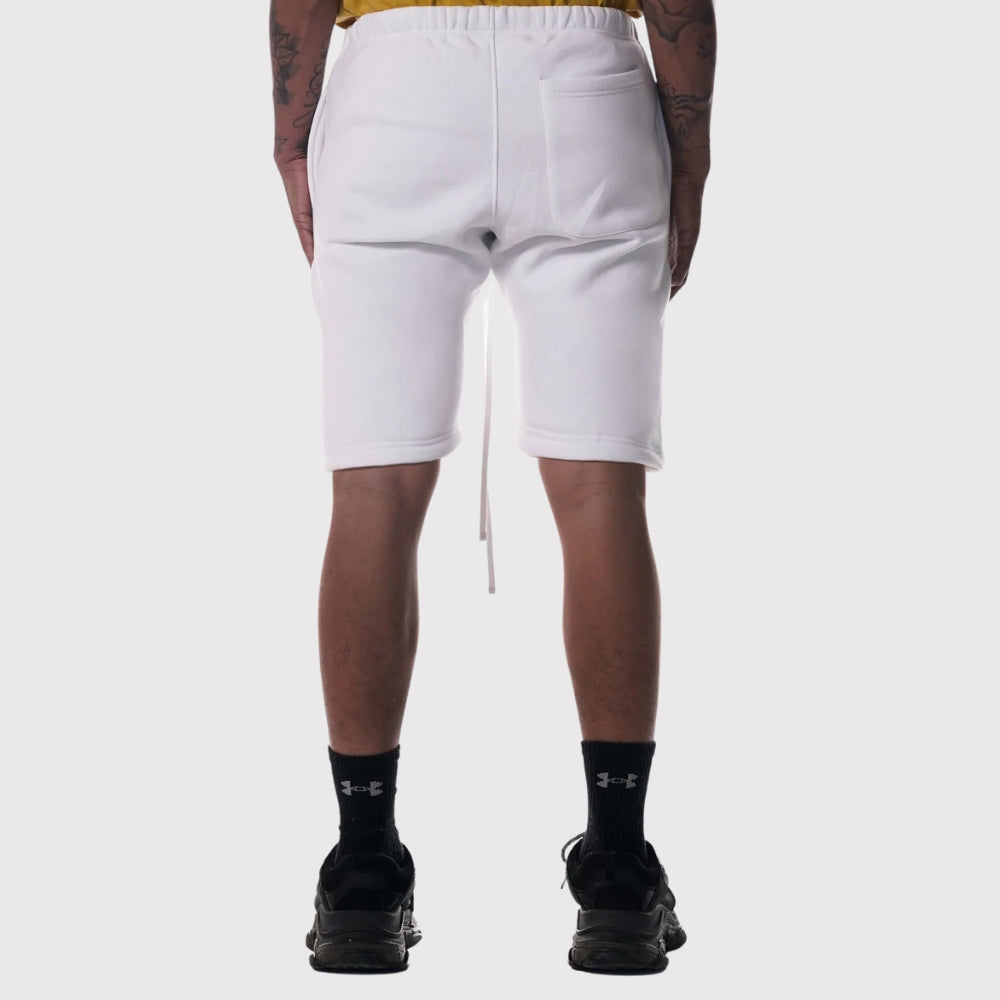 Heavyweight 3-End Fleece Drop-Crotch Combed Cotton Shorts with Drawcords