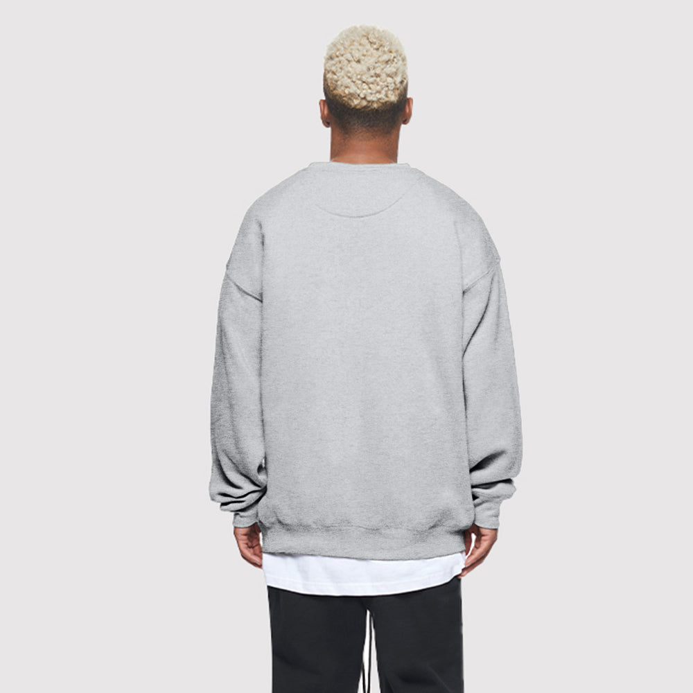 Heavyweight 3-End Fleece Unisex Crewneck Sweatshirt 80% Cotton Classic Fit